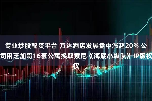 专业炒股配资平台 万达酒店发展盘中涨超20% 公司用芝加哥16套公寓换取索尼《海底小纵队》IP版权